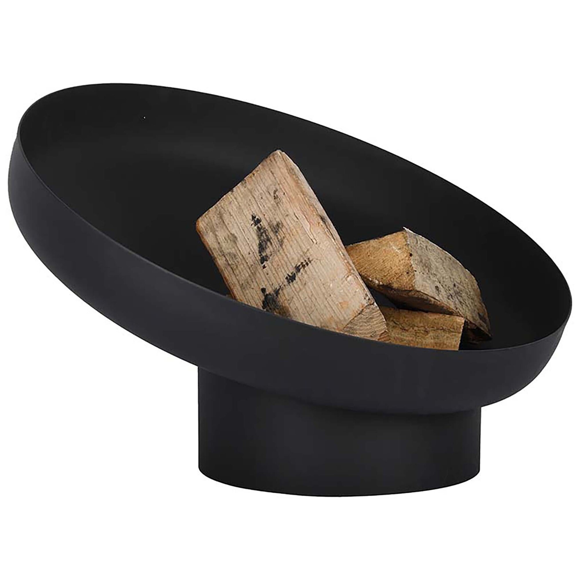 Esschert Design, Sloping Fire Bowl, Black, Model# FF402